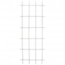 Lot de 5 Treillis m&eacute;tallique rectangulaire en acier plastifi&eacute; vert avec set de fixation H145 x 57 cm