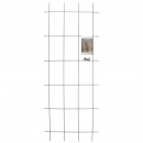 Lot de 5 Treillis m&eacute;tallique rectangulaire en acier plastifi&eacute; vert avec set de fixation H145 x 57 cm