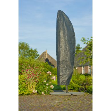 Housse de protection pour parasol déporté PE 100 g m² graphite H 290 Nature