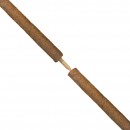 Lot de 5 tuteurs pour plantes en fibres de coco Nature H 60 cm x &Oslash; 38 mm