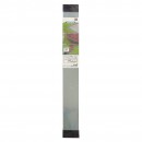 Bordure de jardin en acier galvanis&eacute; raboutable &eacute;paisseur 1,4 mm gris mat longueur totale utile 2,64 m inclus 4 ancres Nature