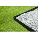Bordure de jardin en acier galvanis&eacute; raboutable &eacute;paisseur 1,4 mm noir mat longueur totale utile 2,64 m inclus 4 ancres Nature