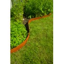 Bordure de jardin en acier corten raboutable longueur totale utile 2,64 m Nature