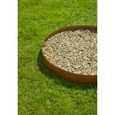 Bordure de jardin en acier corten raboutable longueur totale utile 2,64 m Nature