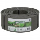 Borderfix bordure de jardin & bassin en PE-PP recycl&eacute;s surface textur&eacute;e gris &eacute;paisseur 5mm, rouleau H12 cm x 12 m Nature
