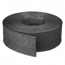 Borderfix bordure de jardin & bassin en PE-PP recycl&eacute;s surface textur&eacute;e &eacute;paisseur 5mm, rouleau H12 cm x 12 m Nature