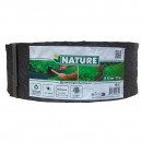 Borderfix bordure de jardin & bassin en PE-PP recycl&eacute;s surface textur&eacute;e &eacute;paisseur 5mm, rouleau H12 cm x 12 m Nature