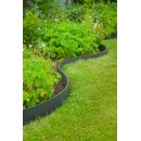 Borderfix bordure de jardin & bassin en PE-PP recycl&eacute;s surface textur&eacute;e gris &eacute;paisseur 5mm, rouleau H12 cm x 12 m Nature