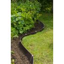 Bordure de jardin flexible en PE recycl&eacute; &eacute;paisseur 3 mm, Noire H15 cm x 10 m