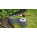 Bordure de jardin - PE, &eacute;paisseur 3 mm, gris - H15 cm x 10 m