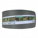 Bordure de jardin flexible en PE recycl&eacute; &eacute;paisseur 3 mm, Gris H 15 cm x 40 m