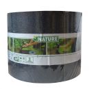 Bordure de jardin flexible en PE recycl&eacute; &eacute;paisseur 3 mm, Noire H7,5 cm x 10 m avec 10 piquets de 19.5 cm