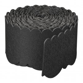 Bordure de jardin ondulée haut et bas PE recyclé noir H13 cm x 12 m Nature