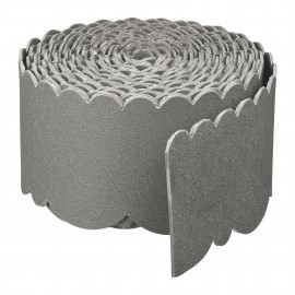 Bordure de jardin ondulée haut et bas PE recyclé gris H13 cm x 12 m Nature