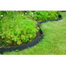 Bordure de jardin D&eacute;co bords haut et bas ondul&eacute;s, PE recycl&eacute;, &eacute;paisseur 3 mm, gris H13 cm x 12 m Nature