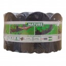 Bordure de jardin D&eacute;co bords haut et bas ondul&eacute;s, PE recycl&eacute;, &eacute;paisseur 3 mm, gris H13 cm x 12 m Nature