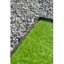 16 m&egrave;tres de bordure &agrave; gazon Nature noir hauteur 4.5 cm 6040610