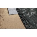 16 m&egrave;tres de bordure &agrave; gazon Nature noir hauteur 4.5 cm 6040610