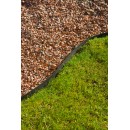 16 m&egrave;tres de bordure &agrave; gazon Nature noir hauteur 4.5 cm 6040610