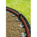 16 m&egrave;tres de bordure &agrave; gazon Nature noir hauteur 4.5 cm 6040610
