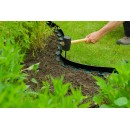 Bordure &agrave; gazon en rouleau PE, &eacute;paisseur 4 mm, vert H5 cm x 10 m Nature