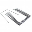 10 Agrafes m&eacute;talliques Nature pour fixation au sol de paillage ou feutre diam 4 mm Haut 20 cm