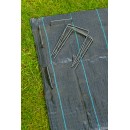 10 Agrafes m&eacute;talliques Nature pour fixation au sol de paillage ou feutre diam 4 mm Haut 20 cm