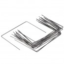 20 Agrafes m&eacute;talliques Nature pour fixation au sol de paillage ou feutre diam 4 mm Haut 20 cm largeur 25 cm