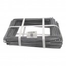 100 Agrafes m&eacute;talliques Nature pour fixation au sol de paillage ou feutre diam 4 mm Haut 20 cm largeur 25 cm
