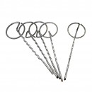 5 Ancres m&eacute;tallique pour fixer film de plasticulture et toile de paillage Diam 4 mm H20 x 6,3 cm