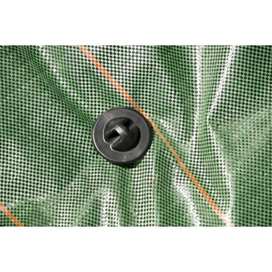 10 Ancres crantées noire Nature pour fixer film de plasticulture et toile de paillage H20 cm