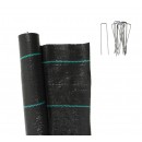 Kit toile de paillage paysages avec 10 agrafes de 14 cm Nature 2.00 x 5.0 m 100gr/m2