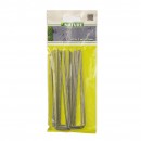 Kit toile de paillage paysages avec 10 agrafes de 14 cm Nature 2.00 x 5.0 m 100gr/m2
