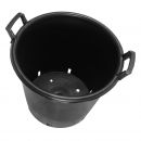 Conteneur poly&eacute;thyl&egrave;ne Nature 50 Litres Haut 40.5 cm Diam 51 cm avec poign&eacute;es