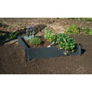 Carr&eacute; potager Nature en en PVC recycl&eacute; - &eacute;paisseur 10mm, latte - H19 x 100 x 100 cm
