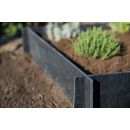4 Carr&eacute;s potager Nature PVC recycl&eacute; &eacute;paisseur 10mm Haut19 cm 100 x 100 cm