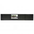 4 Carr&eacute;s potager Nature PVC recycl&eacute; &eacute;paisseur 10mm Haut19 cm 100 x 100 cm