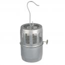 Chauffage pour serre de jardin jusqu'&agrave; 1 m&sup2; Haut 17 diam 11 cm galvanis&eacute; Nature