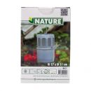 Chauffage pour serre de jardin jusqu'&agrave; 1 m&sup2; Haut 17 diam 11 cm galvanis&eacute; Nature