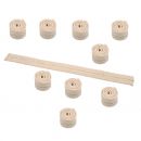 10 pieces m&egrave;che de rechange pour appareil de chauffage &agrave; la paraffine &agrave; poser (art code 6020422)