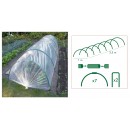 Kit tunnel de for&ccedil;age en poly&eacute;thyl&egrave;ne haut 50 cm 100 x 350 cm Nature