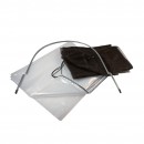 Lot de 4 kits 2 en 1 tunnel de for&ccedil;age et tunnel filet Nature 0.60 m x 3 m