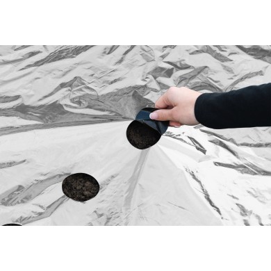 Film de paillage UNIVERSEL PLUS noir-argent 25µ opercules à retirer 0,95 x 5 m