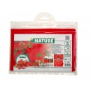 Film de paillage FRAISE Nature rouge 25&micro; microperfor&eacute; trous d&eacute;coup&eacute;s 0,95 x 5 m