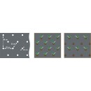 Film de paillage HERBES AROMATIQUES - LDPE/LLDPE noir, 20 &mu; anti UV, trous d&eacute;coup&eacute;s.