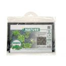 Film de paillage herbes aromatiques Nature noir 20 &mu; anti UV trous d&eacute;coup&eacute;s 0.95 x 5 m