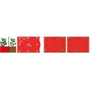 Film de paillage TOMATE - LDPE/LLDPE rouge, 25&micro;, trous d&eacute;coup&eacute;s : 40x&Oslash;80 mm - 0,95 x 10 m
