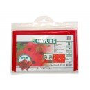 Film de paillage tomate Nature rouge 25&micro; trous d&eacute;coup&eacute;s 20x&Oslash;80 mm 0,95 x 5 m