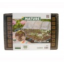 Mini-serre de culture hydroponique Nature terrine souple couvercle plateau mousse H11 x 35 x 23,5 cm