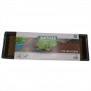 Mini-serre de culture - terrine souple, couvercle, tapis en coco - H11 x 35 x 23,5 cm